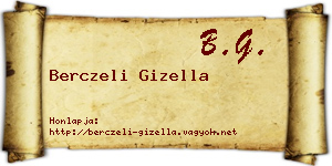 Berczeli Gizella névjegykártya